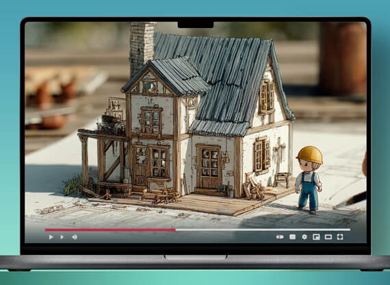 Erklaervideo-570x416px Einen Erklärfilm erstellen lassen, der auf einem iPad einen Baumeister zeigt und komplexe Inhalte anschaulich, verständlich und visuell ansprechend vermittelt.